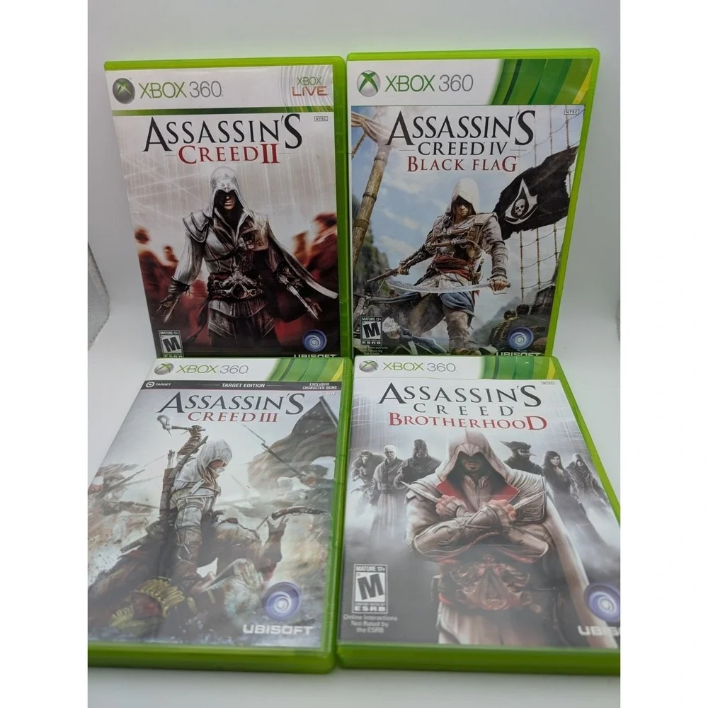 Assassin's Creed Lot 2 3 Flag Brotherhood - Microsoft Xbox 360 Most Complete